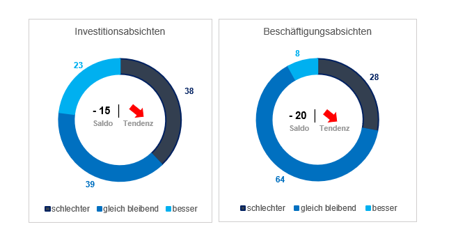 Investitionsabsichten und Beschäftigungsabsichten