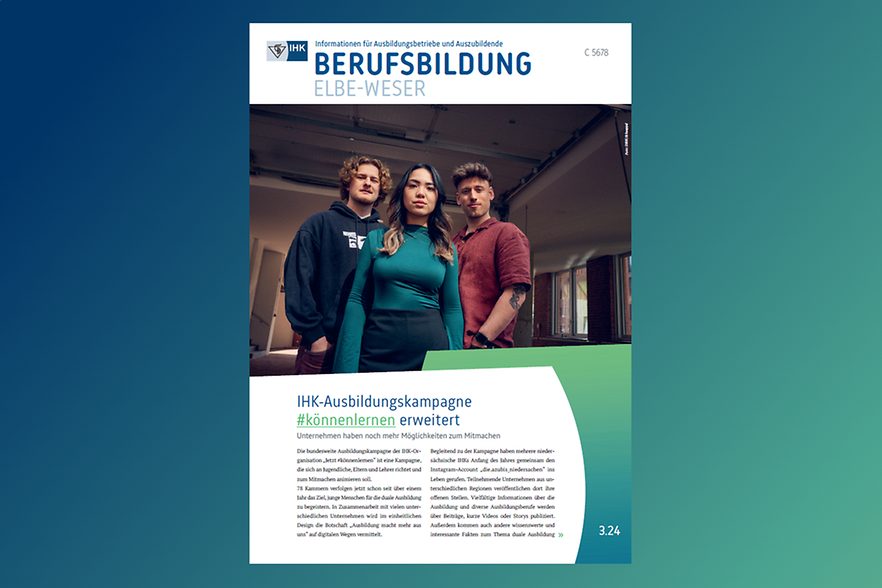 Titelseite der BERUFSBILDUNG (nicht barrierefrei, PDF-Datei)