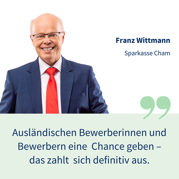 Franz Wittmann von der Sparkasse Cham