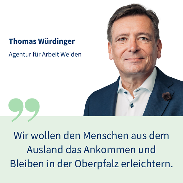 Thomas Würdinger von der Agentur für Arbeit Weiden