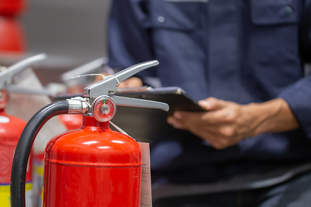 Inspektion Feuerloescher